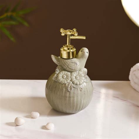 Bird Shape Liquid Soap Dispenser Grey Online - Premium Dispenser | Nestasia