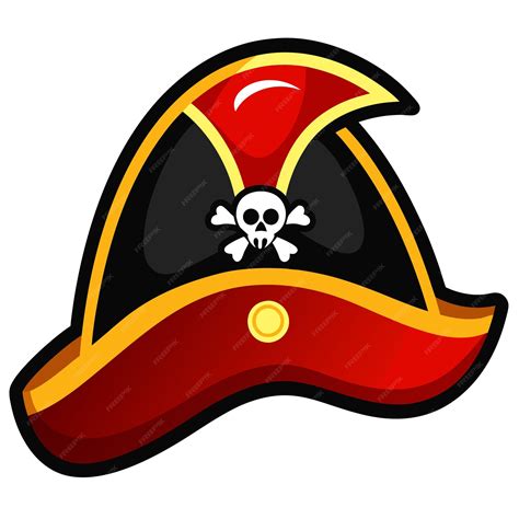 Pirate hat clipart cartoon style vector illustration | Premium AI ...