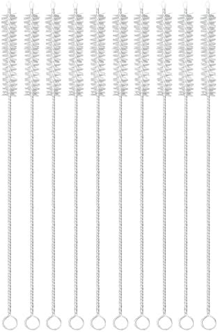 MAPPERZ Long Straw Cleaning Brush Stainless Steel Nylon Thin Pipes ...