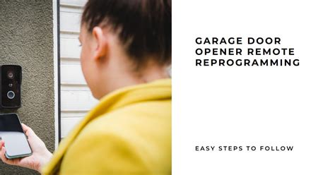 Image result for How to Reprogram Garage Door Remote
