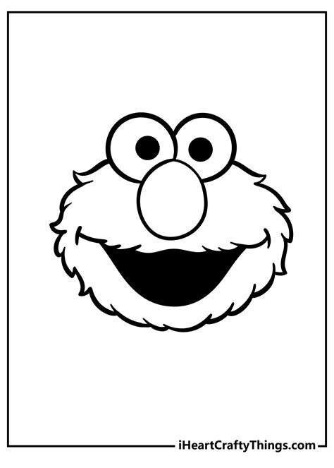 elmo reading book coloring page - Free Printable Elmo Coloring Pages ...