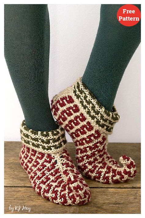 Image result for Knitting Elf Slipper Pattern