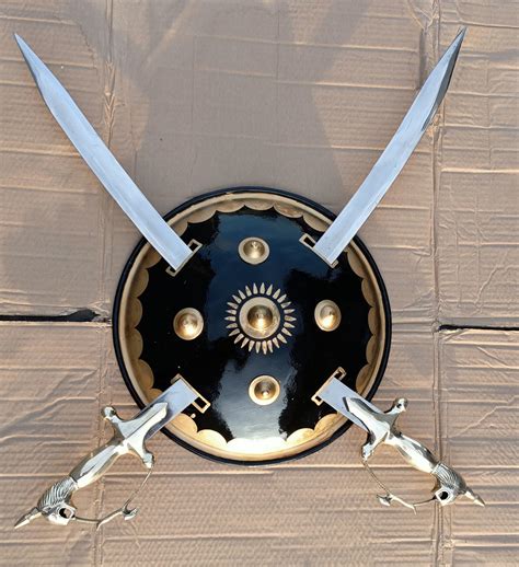Dhal Talwar Set (Shield with swords) – Indian Sikh Store