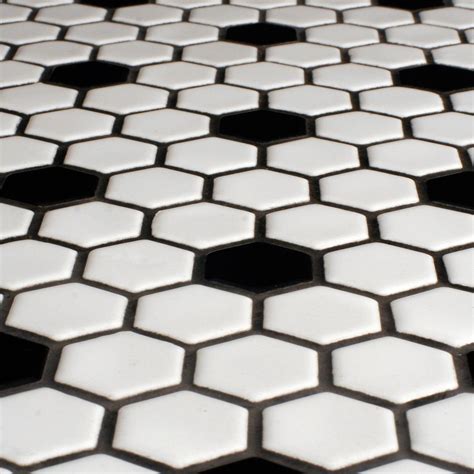 Black And White Hexagon Tile Backsplash at Rita Magno blog