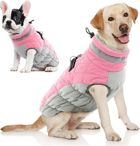 AOFITEE Dog Coat, Warm Dog Winter Coat for Small Dogs, Reflective ...