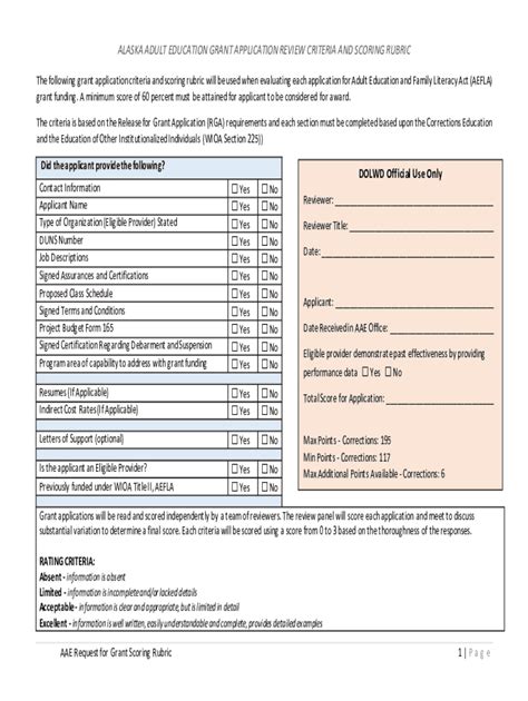 Fillable Online jobs alaska Adult Education Grant Application Sec. 231 ...