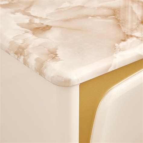 Buy Alchemy Bedside Table with Drawers - Gold from Home Centre at just ...