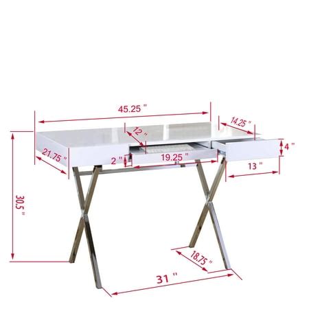 White Wood & Metal Home & Office Computer | Ubuy India