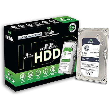 Amazon.in: Buy Matrix 3TB SATA Hard Drive for Desktop (HDD) 3.5 Inch ...