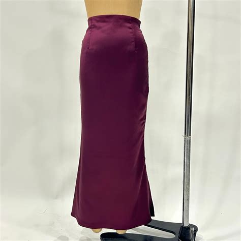 CHERRY SATIN SKIRT – LabelAnkitaJain