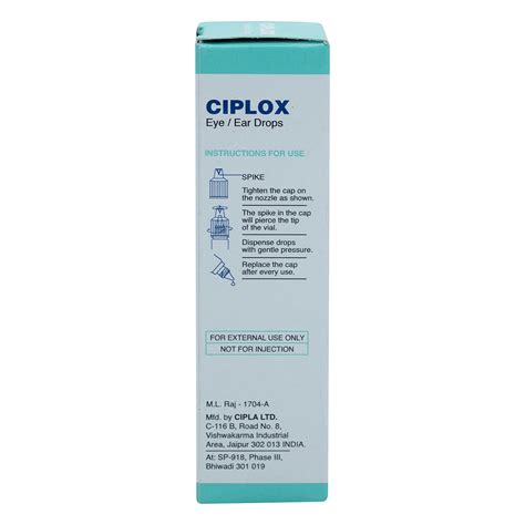Ciplox Eye/Ear Drop | Uses, Side Effects, Price | Apollo Pharmacy