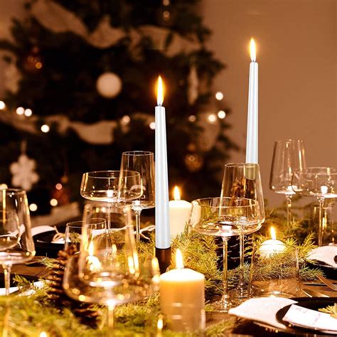 Buy Tall Metallic Spiral Beige Taper Candles - 10 Inch Metallic ...