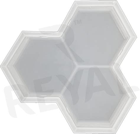 Reyal White Trihex Paver Mould (190 x 190 x 60mm) Plastic Paver Block ...