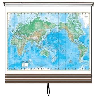 4 Map Advanced Physical Wall Map Set (Advanced Physical Classroom Wall ...