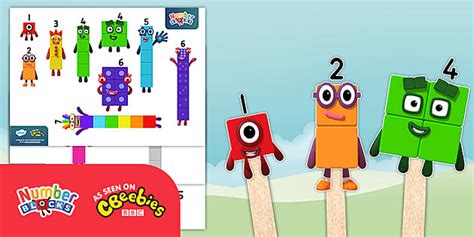 👉 Numberblocks: Stick Puppets