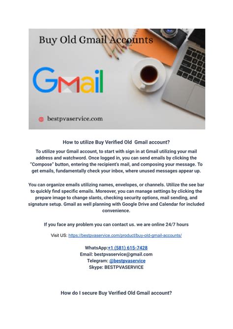 PPT - Buy Aged Gmail Accounts PowerPoint Presentation, free download ...