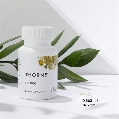 Buy Thorne Vitamin D-1000 - Vitamin D3 Supplement - 1,000 IU - Support ...