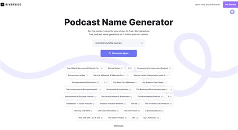 Podcast Name Generator: Find the Perfect Name for Your Show