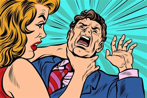 Woman choke Vector Art Stock Images | Depositphotos