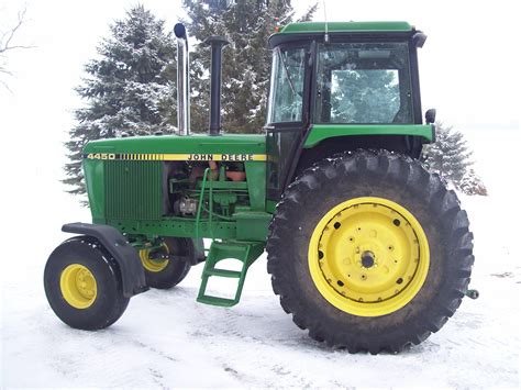 John Deere 4450 in the snow. This tractor was a project of mine about ...