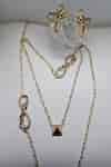 Buy Gold Plated Infinity Carved Necklace Set by Gaurish Bespoke ...