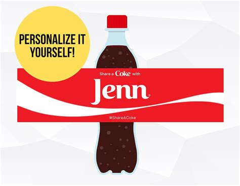 DIY Custom Coke Bottle Label Template: Editable Canva Design (digital ...