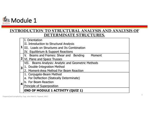 Structures Module 1 的图像结果