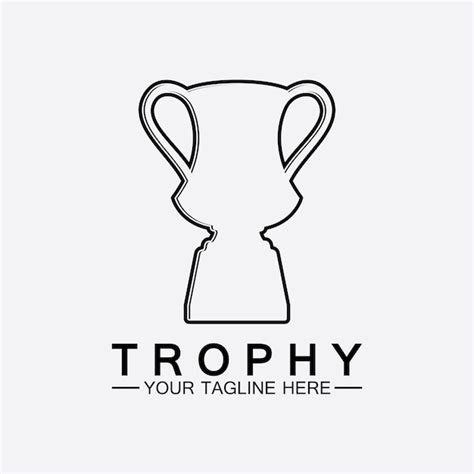 Icona del logo del vettore del trofeoicona del logo del trofeo dei ...