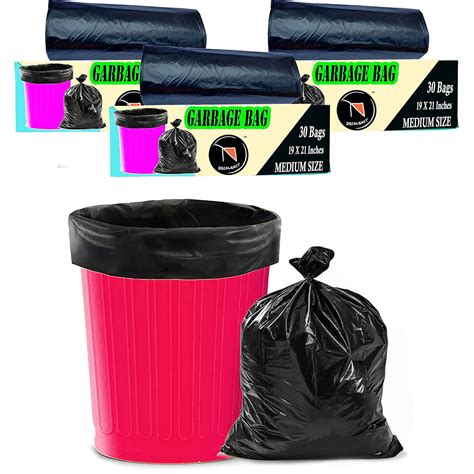 Decaleast Leak proof Garbage Bags Medium Size 19x21 inche Eco Friendly ...