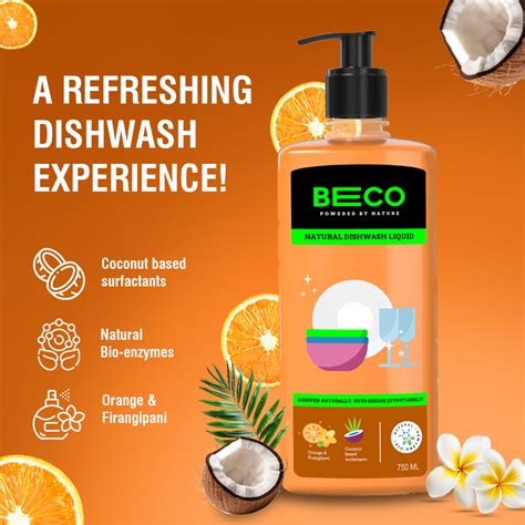 Natural Dishwashing Liquid 750 ml | Buy Eco Clean | BECO