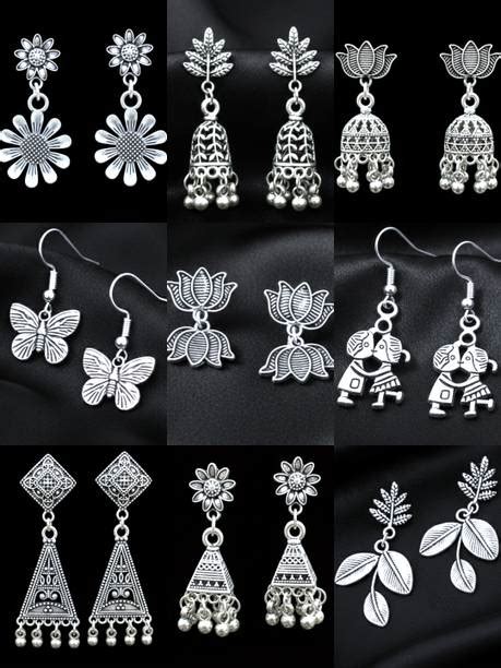Silver Earrings - Buy Silver Earrings Online | Silver Stud Earrings at ...