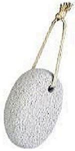 quadronic PUMICE STONE SCRUBBER For Body and Foot - Oval Shape, White ...