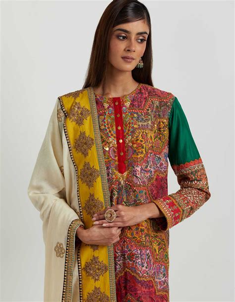 Multi Coloured Kurta Set – Debyani