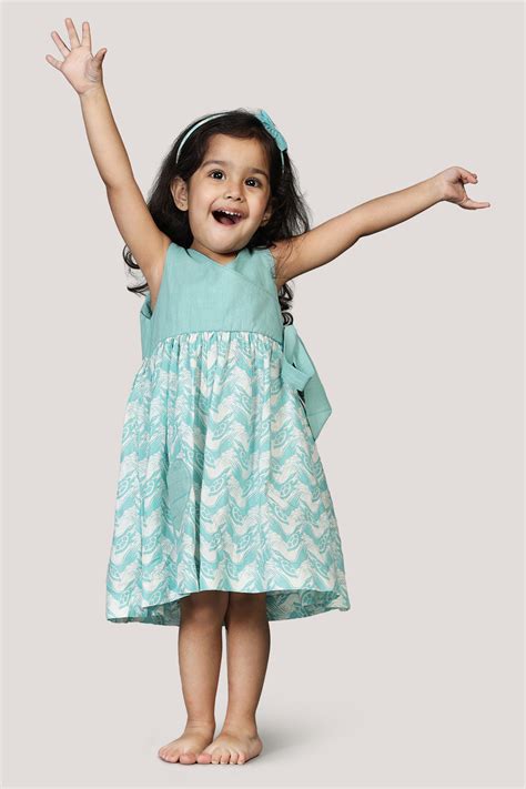 The Talkative Turtle - Overlap Yoke Frock – Story Tailor