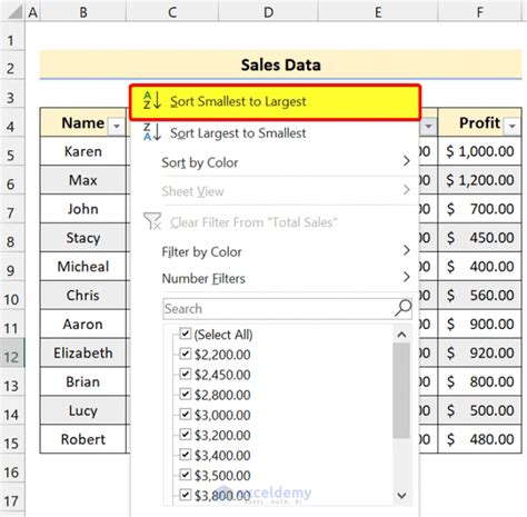 Image result for Using Sort Filter Switch Excel