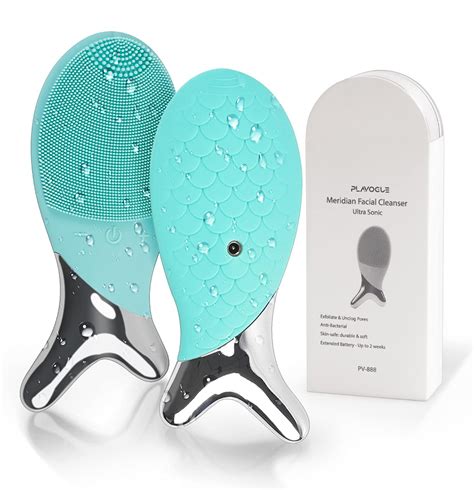 Facial Cleansing Brush Waterproof,PLAVOGUE Sonic Face Brush Electric ...