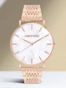 Joker & Witch Signature Rosegold 40mm White Dial Stainless Steel Watch ...