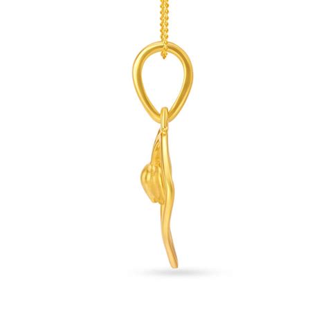 Fascinating Flower Gold Pendant For Kids