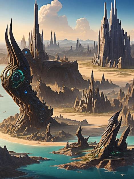 Alien Mega City Landscape 的图像结果