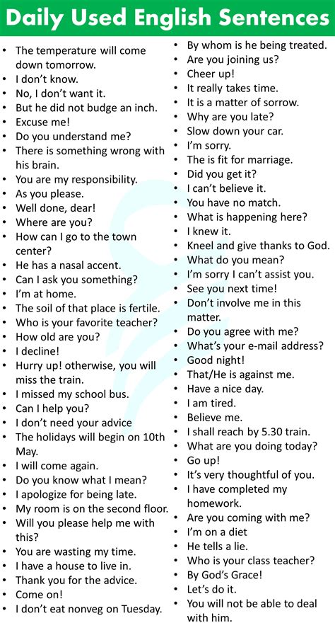 700+ Daily Used Sentences In English | Download PDF • Englishilm ...