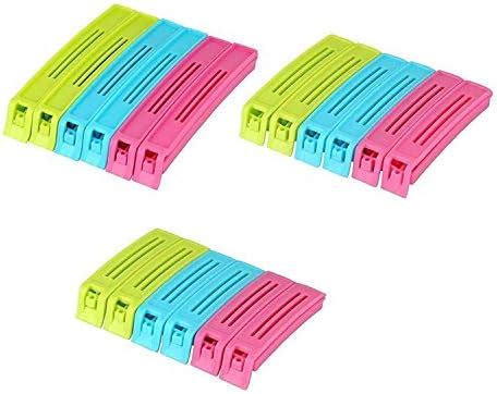 Kitchenwell 18Pc Plastic Food Snack Bag Pouch Clip Sealer for Keeping ...