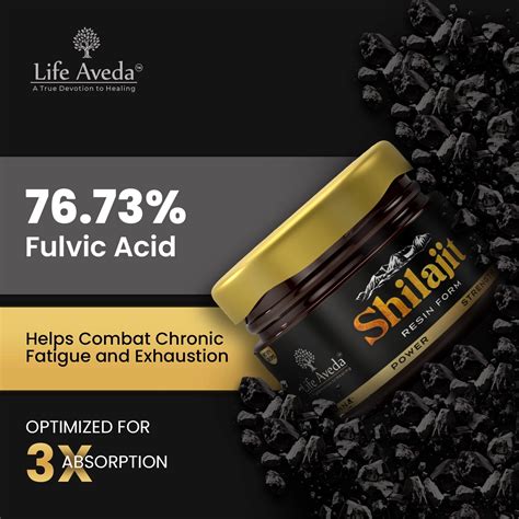 Pure Shilajit Resin for Energy, Strength & Wellness | Life Aveda