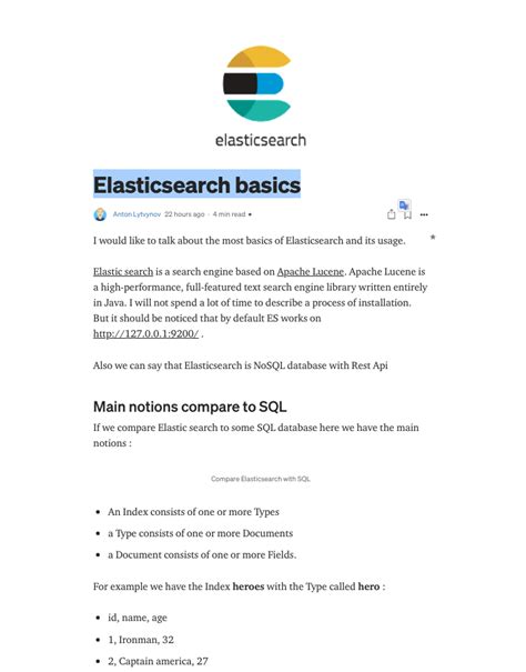 Image result for ElasticSearch Basics