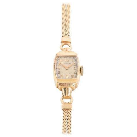 Lucien Picard 14 Karat Yellow Gold Vintage Seed Pearl Ladies Watch at ...
