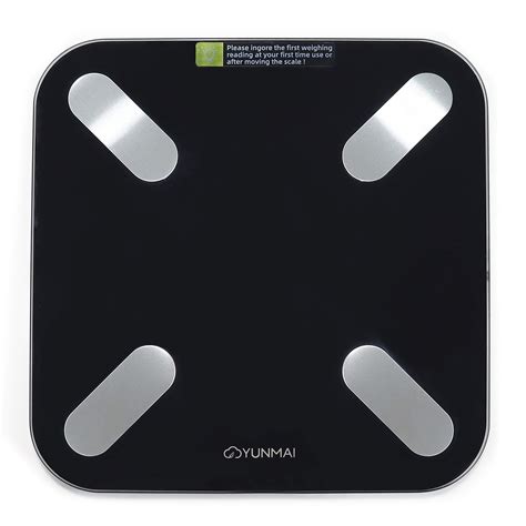 Buy YUNMAIX (Compact) Bluetooth Scale for Weight and Body - Glass Top ...