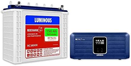 Luminous Inverter & Battery Combo for Home, Office & Shops (Zelio+ 1100 ...