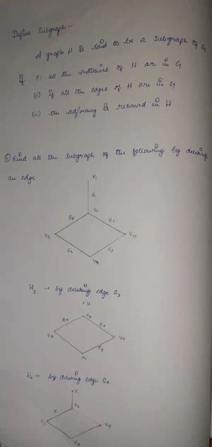 Graphs additional notes - Find Ehe ecnee d the vetices UNciect e V V V ...
