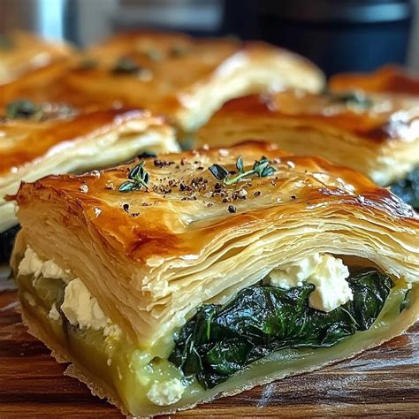 Easy Spinach Feta Pie Recipe: Golden, Flaky & Simple