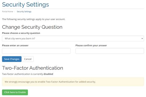 Enable Two-Factor Authentication 的图像结果
