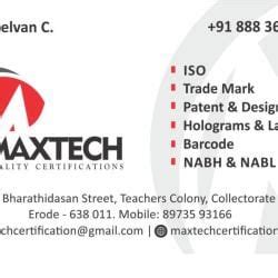 Max Tech Quality Certifications in Erode Collectorate, Erode - Best ISO ...